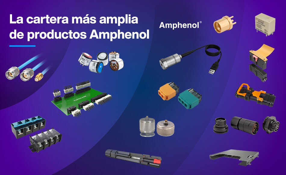 La cartera más amplia de productos Amphenol