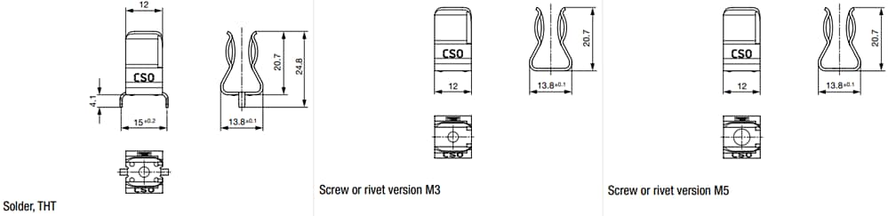 Schurter CSO Heavy Duty Fuse Clips