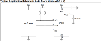 Application Circuit Diagram - Microchip Technology 4K/16K I²C Serial EERAMs