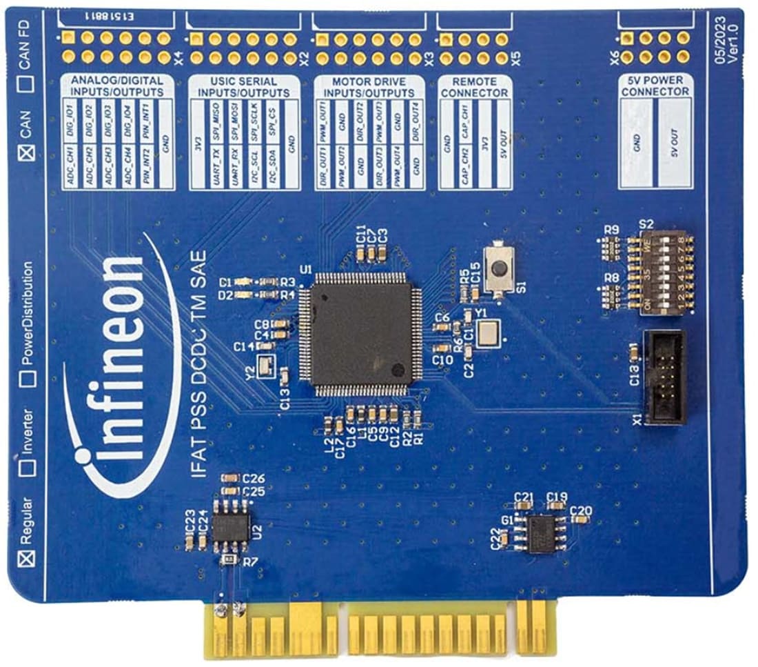 Mechanical Drawing - Infineon Technologies DEMOIMRMAINCTRLV1 Main Control Demo Board