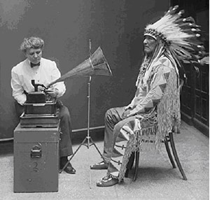 Early vinyl analog record and playback technologies predates microphones, amplifiers and motors.