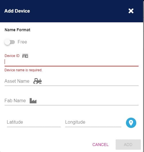 Device Creation Window